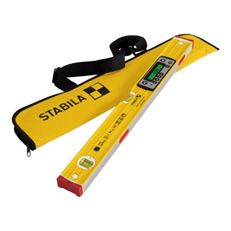 STABILA Digitale Wasserwaage TECH 196M DL, 61 cm, wasser- und staubdicht nach IP 67, 2 Digital-Displays, kalibrationsfrei, Anzei