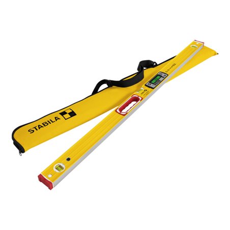STABILA Digitale Wasserwaage TECH 196 DL, 122 cm, wasser- und staubdicht nach IP 67, 2 Digital-Displays, kalibrationsfrei, Anzei