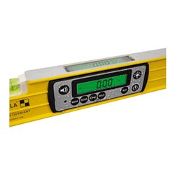 STABILA Digitale Wasserwaage TECH 196 DL, 122 cm, wasser- und staubdicht nach IP 67, 2 Digital-Displays, kalibrationsfrei, Anzei