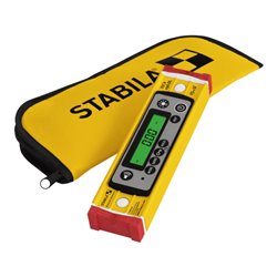 STABILA Digitale Wasserwaage TECH 196 DL, 23 cm, wasser- und staubdicht nach IP 67, 2 Digital-Displays, kalibrationsfrei, Anzeig
