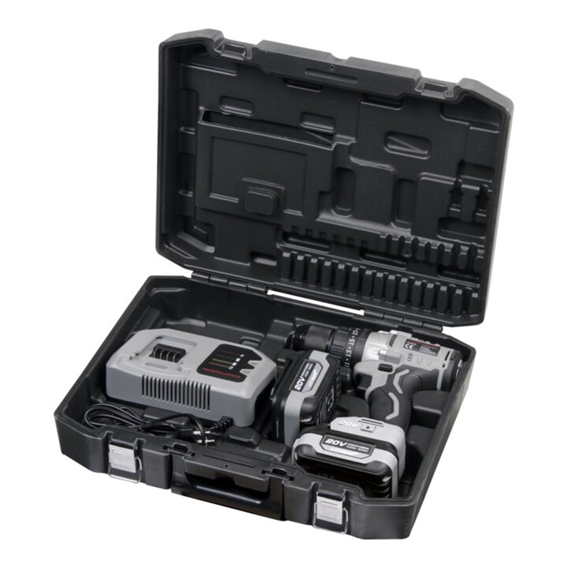 Kraftwerk Akku-Schlagbohrmaschine 20V 4Ah 100Nm inkl. 2 Akkus