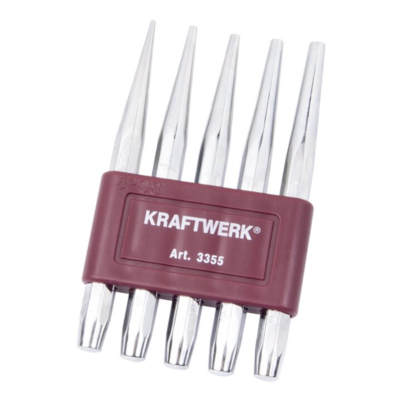 Kraftwerk Durchschlägesatz mit Halter 2-6 mm, 5-tlg.