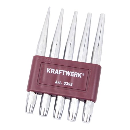 Kraftwerk Durchschlägesatz mit Halter 2-6 mm, 5-tlg.