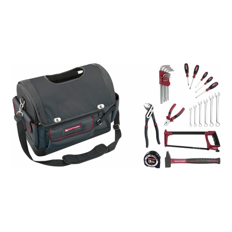 Kraftwerk Werkzeugtasche, bestückt, 30-tlg.