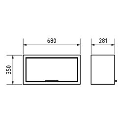 Kraftwerk Mobilio Oberschrank mit Rollladen