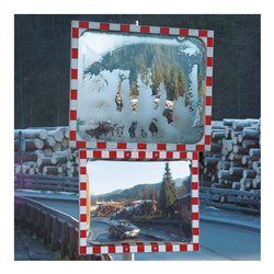 Moravia Verkehrsspiegel aus Edelstahl beschlags-/vereisungsfrei + Schelle