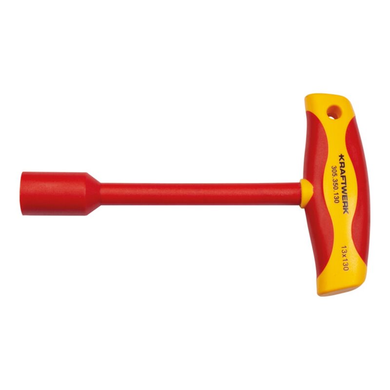 Kraftwerk Steckschlüssel T-Griff Schraubendreher 13mm VDE