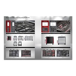 Kraftwerk Werkstattwagen BT1100 60/40 7 Schubladen + 1 Schrank