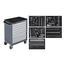 Kraftwerk Werkstattwagen BT700, 7 Schubladen, 274-tlg.