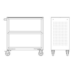 Kraftwerk Service Wagen BT900 mit Gummimatte