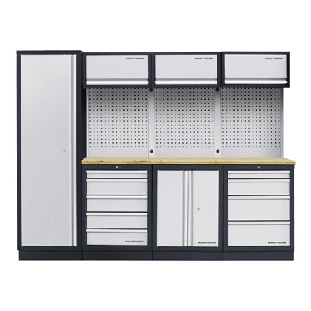 Kraftwerk MOBILIO-EX 4er Komplett-Kombi mit Lochwand, Buche