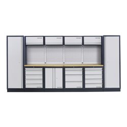 Kraftwerk MOBILIO-EX 6er Komplett-Kombi mit Lochwand, Buche