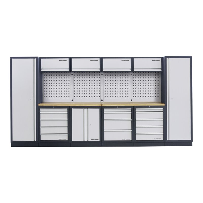 Kraftwerk MOBILIO-EX 6er Komplett-Kombi mit Lochwand, Buche