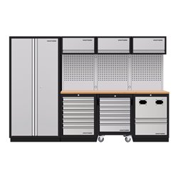 Kraftwerk 4-Element-Schrankwand mit Vierkantlochwand