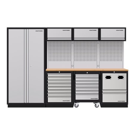 Kraftwerk 4-Element-Schrankwand mit Vierkantlochwand