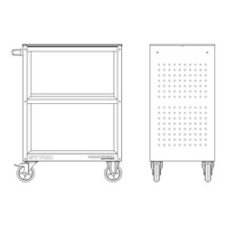 Kraftwerk Service Wagen BT700 mit Gummimatte