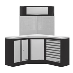 Kraftwerk Mobilio 3er Eckelement, Edelstahl