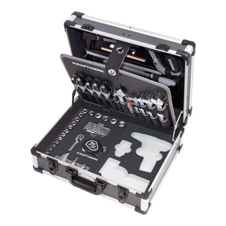 Kraftwerk Werkzeugkoffer B147, 3/8',97-tlg. ohne Powertool mit Bosch
