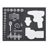 Kraftwerk Werkzeugkoffer B147, 3/8',97-tlg. ohne Powertool mit Bosch