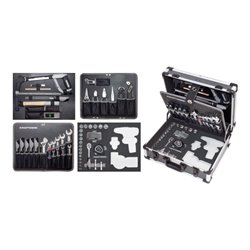 Kraftwerk Werkzeugkoffer B147, 3/8',97-tlg. ohne Powertool mit Bosch