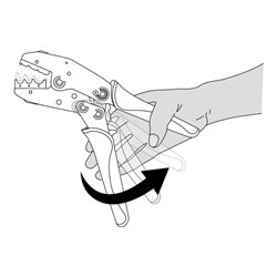 Kraftwerk Schnellwechsel-Ratschen-Hebel-Crimpzange