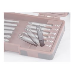 Kraftwerk 1/4' Lang-Bit-Box 50 mm, ergokraft, 24-tlg.