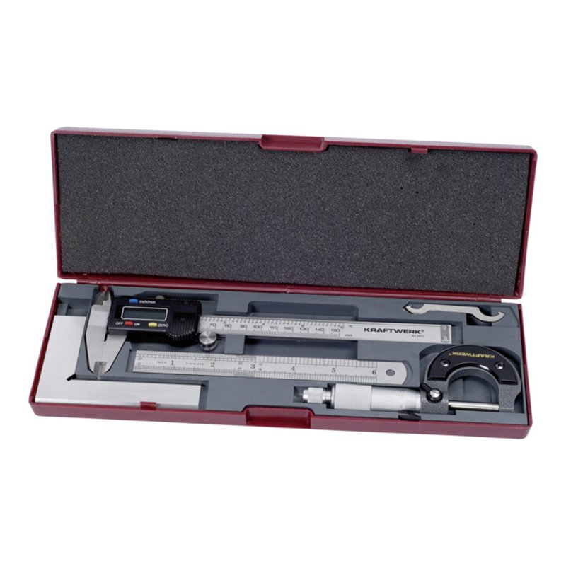 Kraftwerk Präzisions-Messwerkzeug-Satz, 4-tlg.