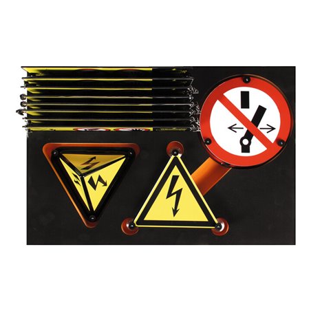 Kraftwerk Satz Sicherheits – und Warnschilder High-Voltage