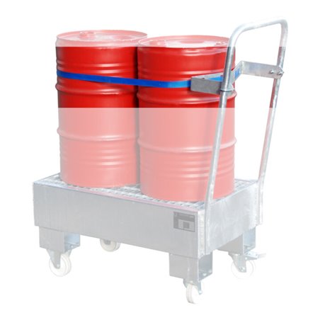 Bauer Südlohn Fasshalterung mit Spanngurt für 2 x 60 Liter Fässer