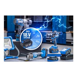 BGS Akku-LED-Arbeitsleuchte, klappbar, 18 V, ohne Akku