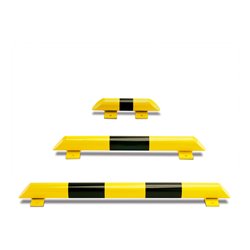 Moravia Rammschutz-Balken schwarz/gelb Rundrohr