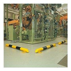 Moravia Rammschutz-Balken schwarz/gelb Rundrohr