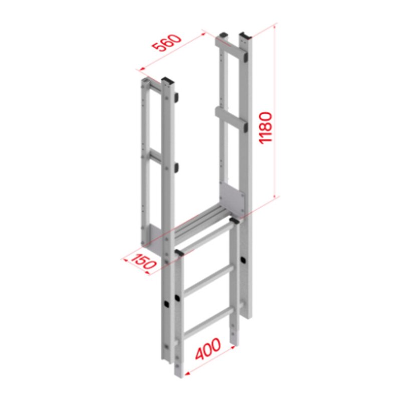 Hymer Ausstieg schmal mit Tritt