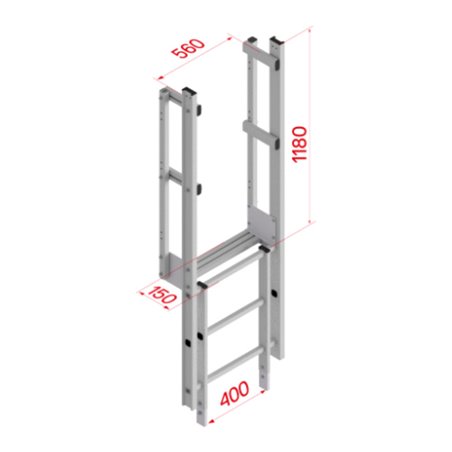 Hymer Ausstieg schmal mit Tritt