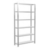 Schulte Büroregal Schraubsystem MULTIplus85, 6 Fachböden, Kreuzstrebe, einseitig nutzbar, Tiefe 300 mm, Aussteifung durch Eckwin