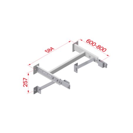 Hymer Wandkonsole verstellbar 600-800