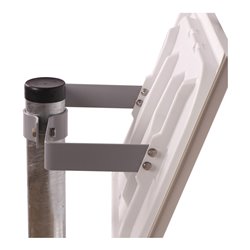 Moravia Verkehrsspiegel aus Sekuritglas Rahmen rot/weiß + 76er Schelle