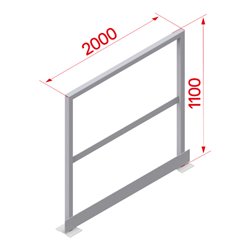 Hymer Geländer für Ausstieg 2000 mm