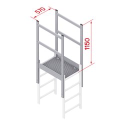 Hymer Ausstieg mit Übergang  800 mm