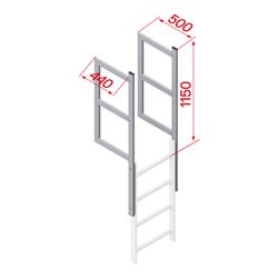 Hymer Ausstiegsholm + Geländeransatz
