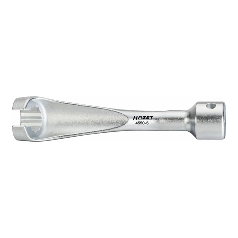 HAZET Abgassonden Einsatz 4680-6, 1/2 Zoll (12,5 mm) Doppel-Vierkant, Außen Sechskant Profil, SW 24 mm