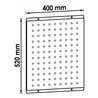 VIGOR Lochwandplatte für Werkstattwagen, Series L und XL, V6399, L x B: 520x 400 mm
