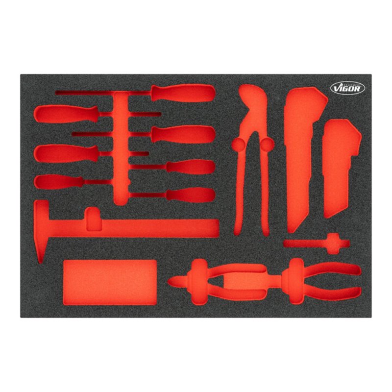 VIGOR Weichschaumeinlage, leer, V5111N-L, L x B x H: 563x 393x 35 mm