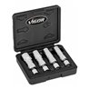 VIGOR Zündkerzen Steckschlüssel Satz, V7002/4, 3/8 Zoll (10 mm) Vierkant, Außen Doppelsechskant Profil, 4-teilig, 14, 16, 18, 20