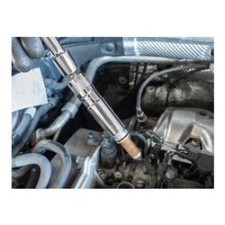 VIGOR Zündkerzen Steckschlüssel Satz, V7002/4, 3/8 Zoll (10 mm) Vierkant, Außen Doppelsechskant Profil, 4-teilig, 14, 16, 18, 20