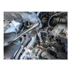 VIGOR Zündkerzen Steckschlüssel Satz, V7002/4, 3/8 Zoll (10 mm) Vierkant, Außen Doppelsechskant Profil, 4-teilig, 14, 16, 18, 20