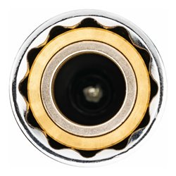 VIGOR Zündkerzen Steckschlüssel Satz, V7002/4, 3/8 Zoll (10 mm) Vierkant, Außen Doppelsechskant Profil, 4-teilig, 14, 16, 18, 20