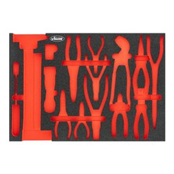 VIGOR Weichschaumeinlage, leer, V5636N-L, L x B x H: 563x 393x 35 mm