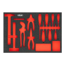 VIGOR Weichschaumeinlage, leer, V5634N-L, L x B x H: 563x 393x 35 mm