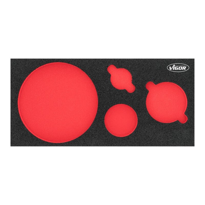 VIGOR Weichschaumeinlage, leer, V7263-L, L x B x H: 393x 282x 35 mm